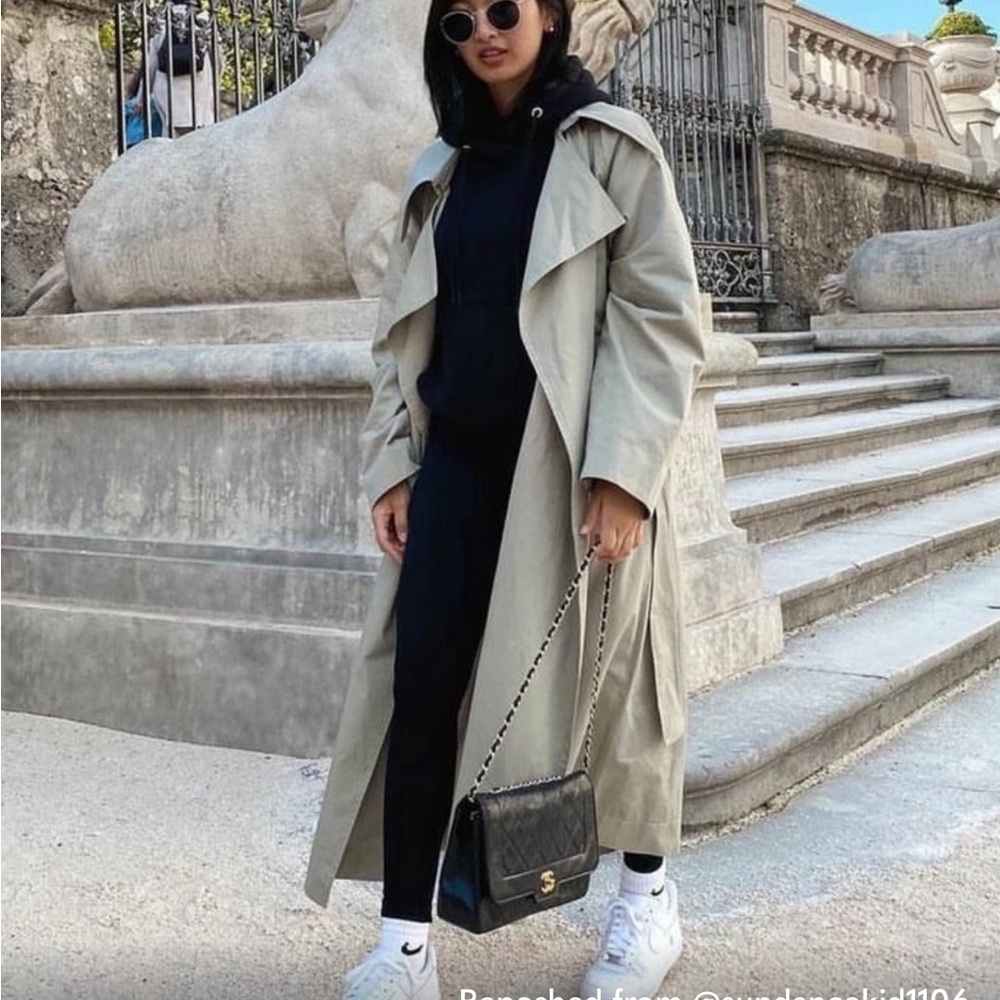 MANGO Oversized Trench Coat